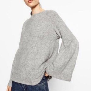 Gray Bell Sleeve Zara Sweater